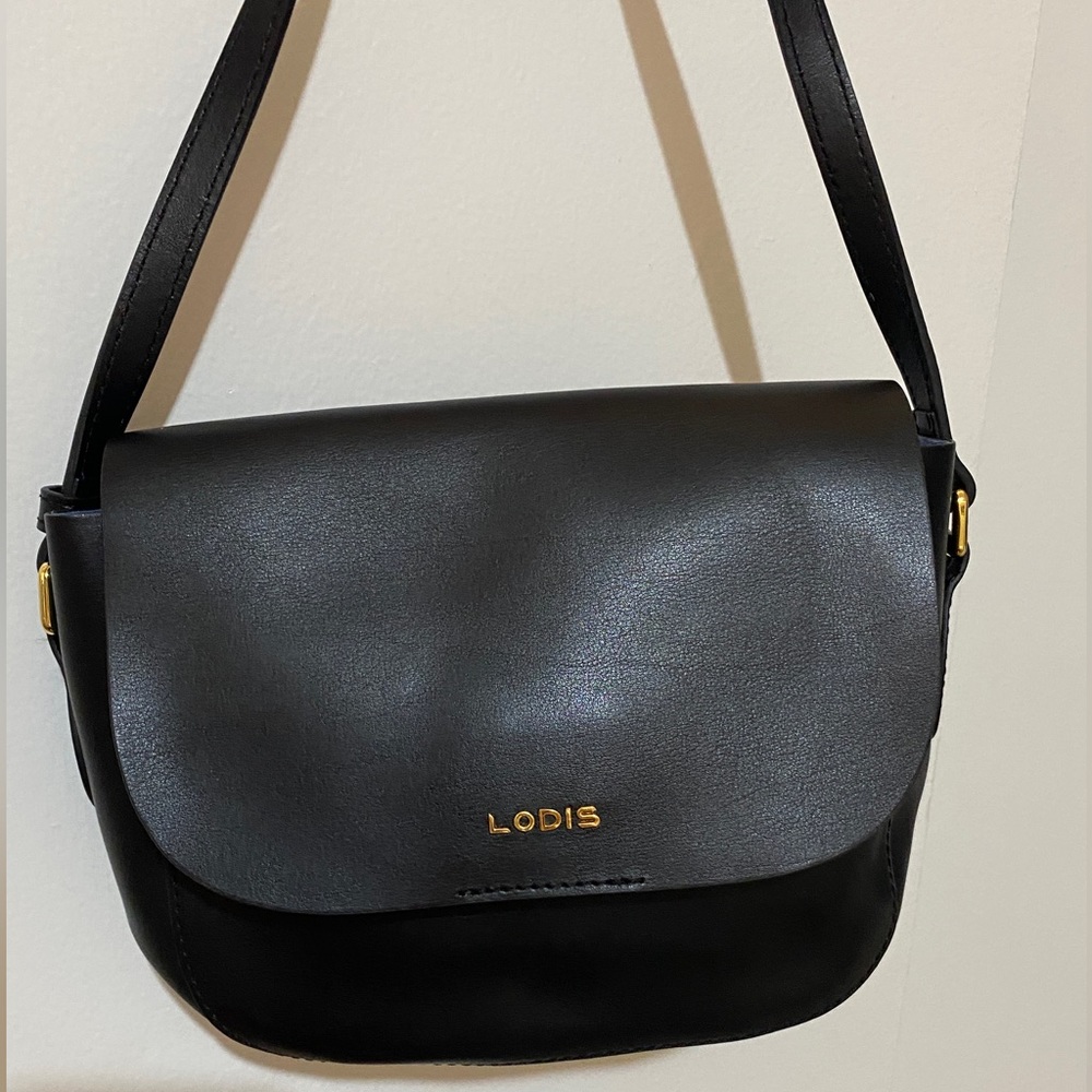 LODIS Black Leather Purse NWOT